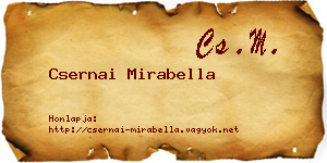 Csernai Mirabella névjegykártya